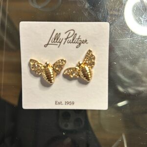 Lilly Pulitzer Gold Bee Earrings